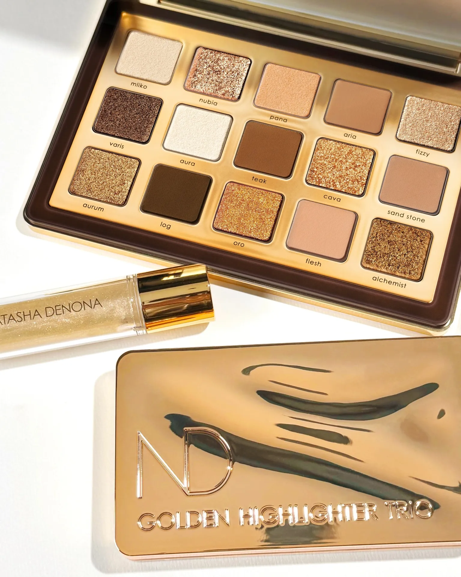 GOLDEN HIGHLIGHTER TRIO - פלטת היילייטרים גולדן טריו - Image 11